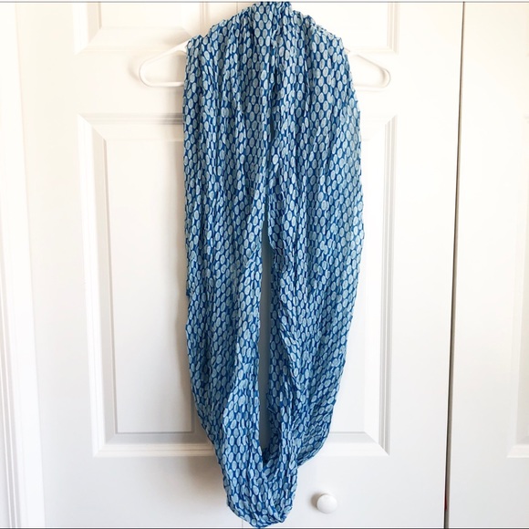 Blue Print Spring Infinity Scarf - Picture 3 of 4